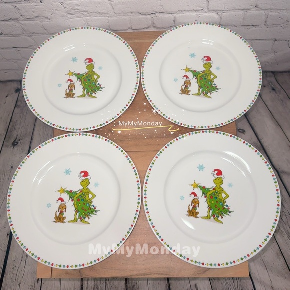 The Grinch Dinner Plate Set Of 4 - Picture 2 of 5